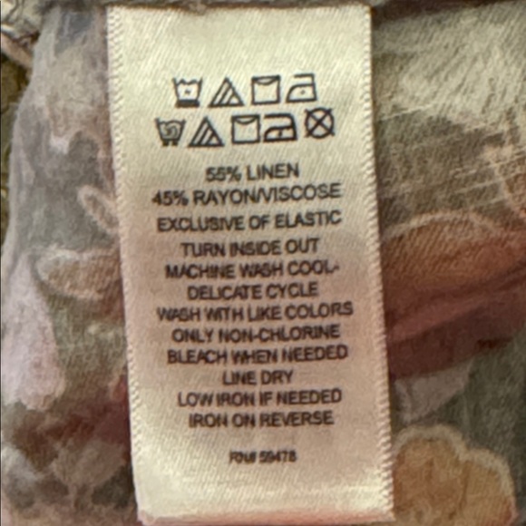 Cynthia Rowley Linen Blend Floral Tiered Flowy Midi Dress Size XS - Picture 10 of 10